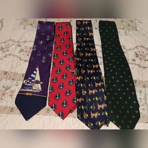 4 Quality ties for men. Various colours and patterns. Preloved.